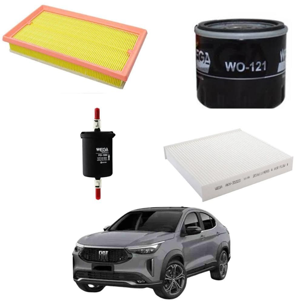 Kit Filtro Troca Óleo Fastback T200 2022 A 2024 WKL120 Wega