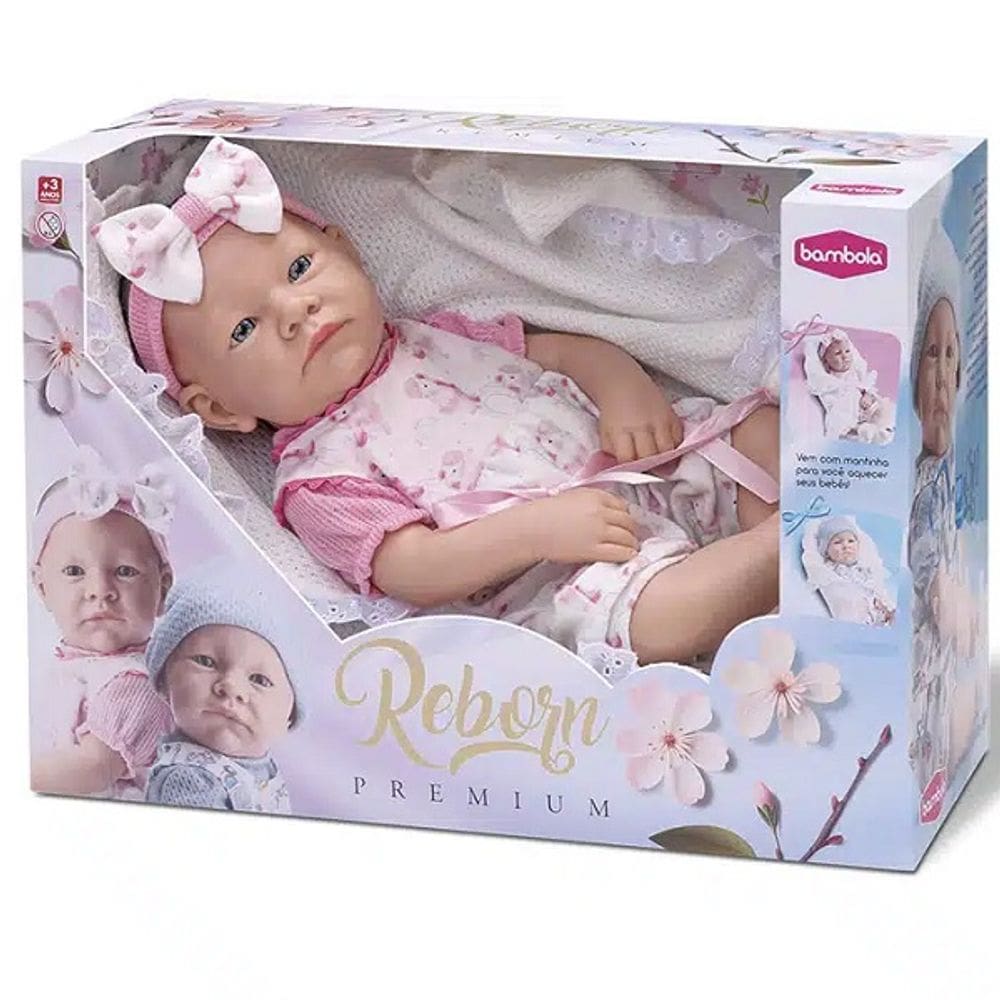 Boneca Reborn Premium Menina Bambola