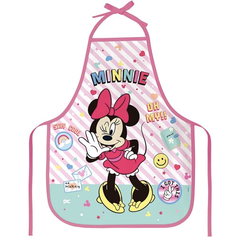 Avental Infantil Escolar Estampado Minnie DAC 5136