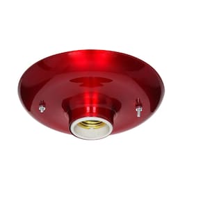 Plafonier em Aluminio Soquete E27 900 Cereja