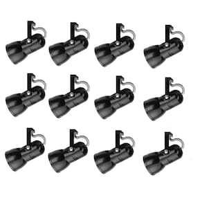 Kit 12x Spots Trilho perfilado eletro calha par20 bulbo led