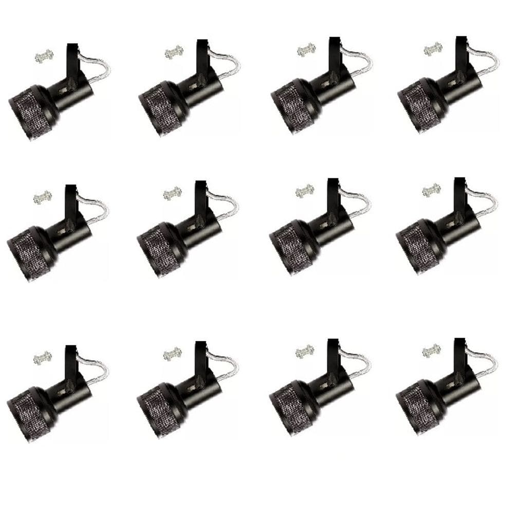Kit 12x Spot tela para trilho perfilado ou eletro calha PT