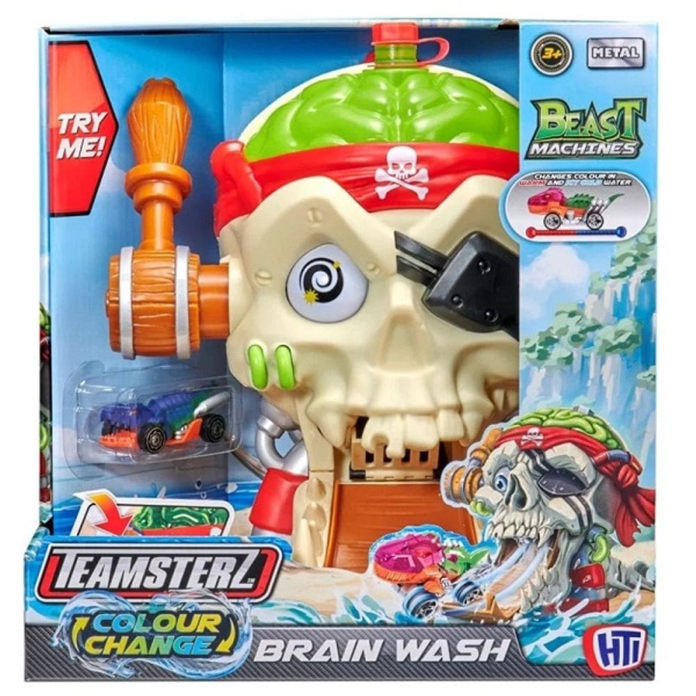Pista Lavagem Cabeça do Pirata com 01 Carro FUN