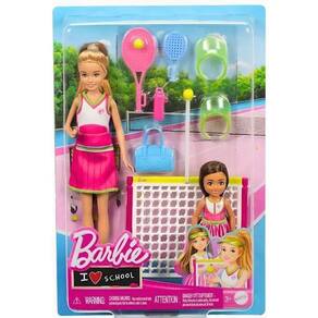 Boneca Barbie Family Chelsea e Stacie Aula de Tênis Mattel HRG83