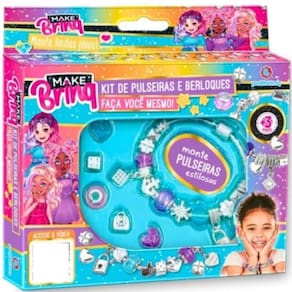 Kit de Miçangas e Berloques para Pulseira Infantil Makebrinq MK24