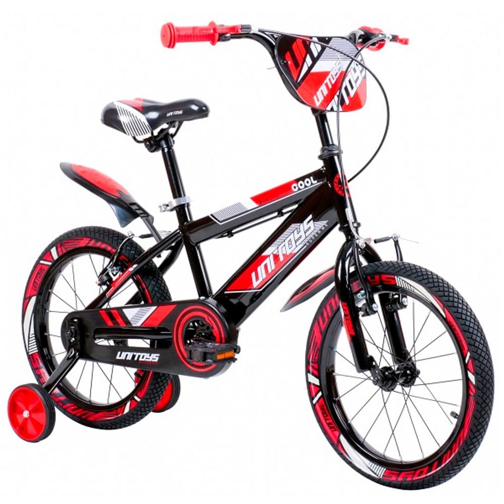 Bicicleta Infantil PRO Aventura ARO 16 Unitoys Vermelha