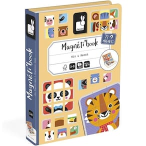 Livro Magnetico Misture e Combine Animais Fofos 80 Peças