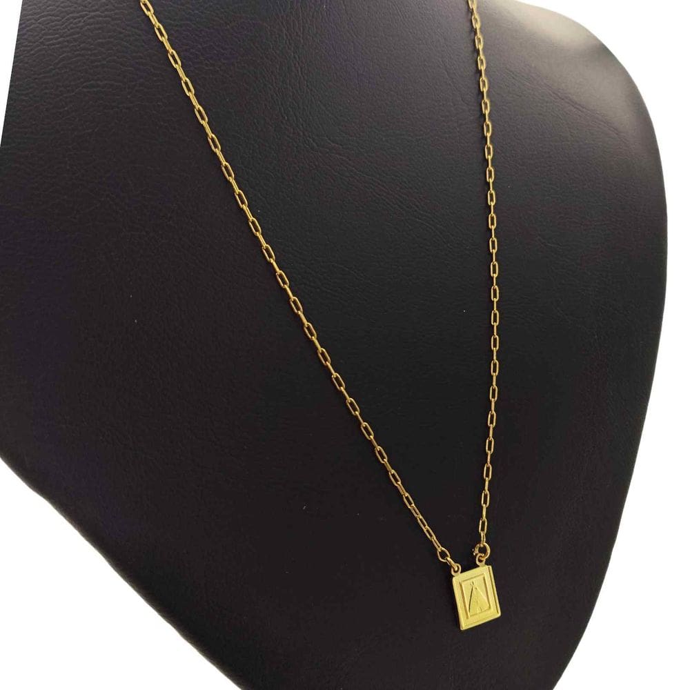 Escapulário Banhado Ouro 18k Kartie Nossa Senhora Aparecida - 70CM