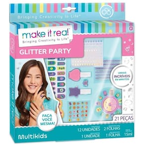 Kit para UNHAS MY STYLE BY Make IT Real Glitter PARTY Multikids BR2003