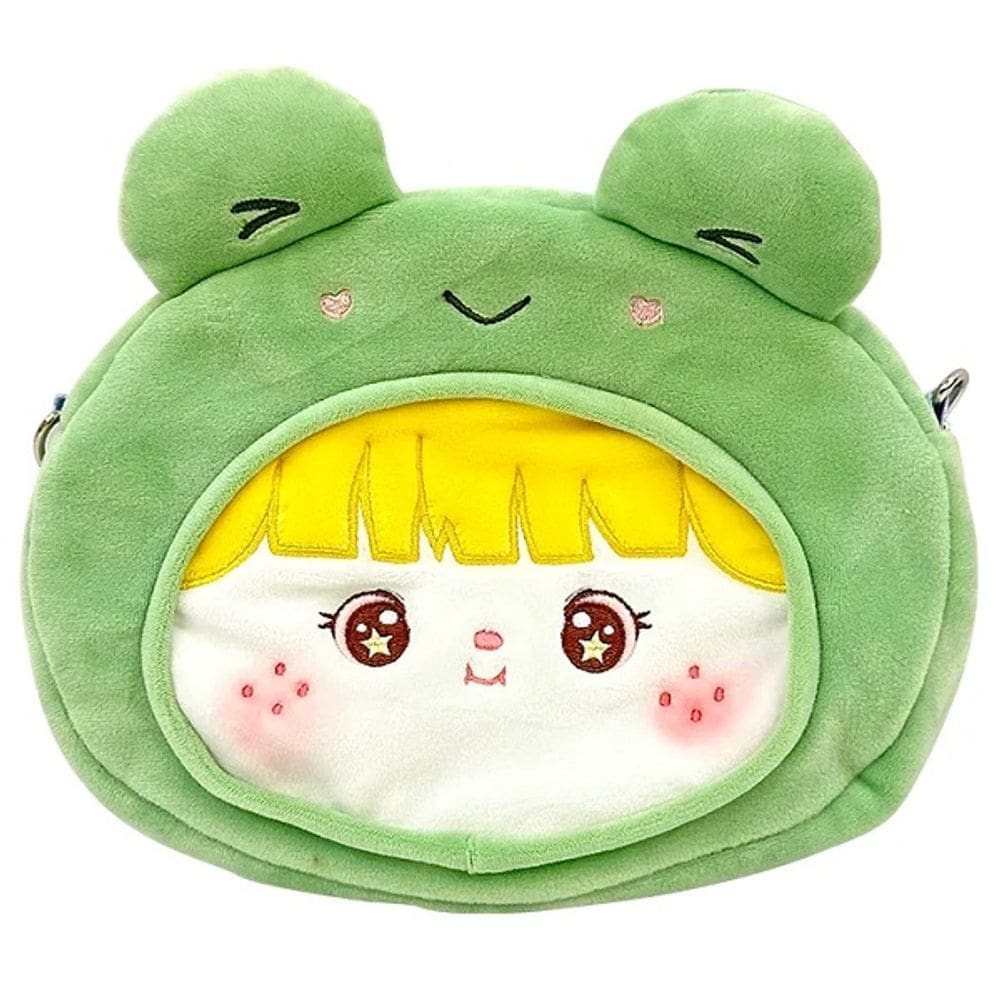 Bolsa Bichos Fofos Boneca com Roupa de Sapo Caa TOYS