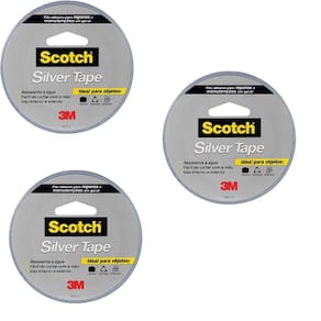 Kit 3 Fitas Silver Tape 3M SCOTCH 45MM X 25M