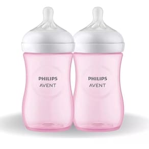 Kit 2 Mamadeira Petala 260ML Rosa Philips AVENT SCY903/11