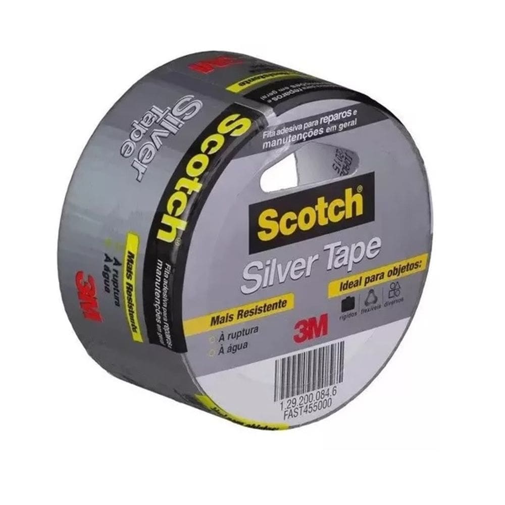 Kit 5 Fita Silver Tape 3M SCOTCH 45MM X 5M