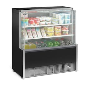 Balcão Refrigerado 2 Placas Frias Gpda110r Gelopar Aurora 2 Placa Fria 1,07mt Preto 220v