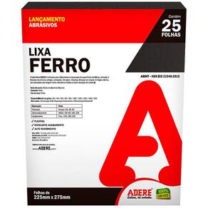 Lixa Ferro Grao 100 25 Folhas 225 X 275MM LFE100