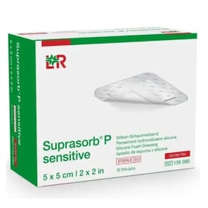 Suprasorb P Sensitive Curativo de Espuma de Silicone 5 X 5CM com 10 Unidades
