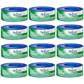 Kit 12 Esparadrapo Impermeavel Branco Nexcare 12MM X 3M