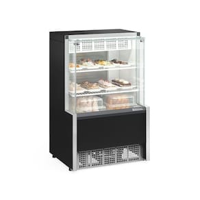 Vitrine Refrigerada Gpea075r Gelopar Aurora Confeitaria 0,74mt Preto 110v