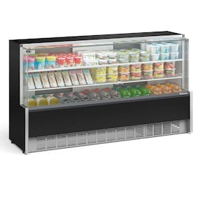 Balcão Refrigerado Gpsa205r Gelopar Aurora 1 Placa Fria 2,06mt Preto 220v