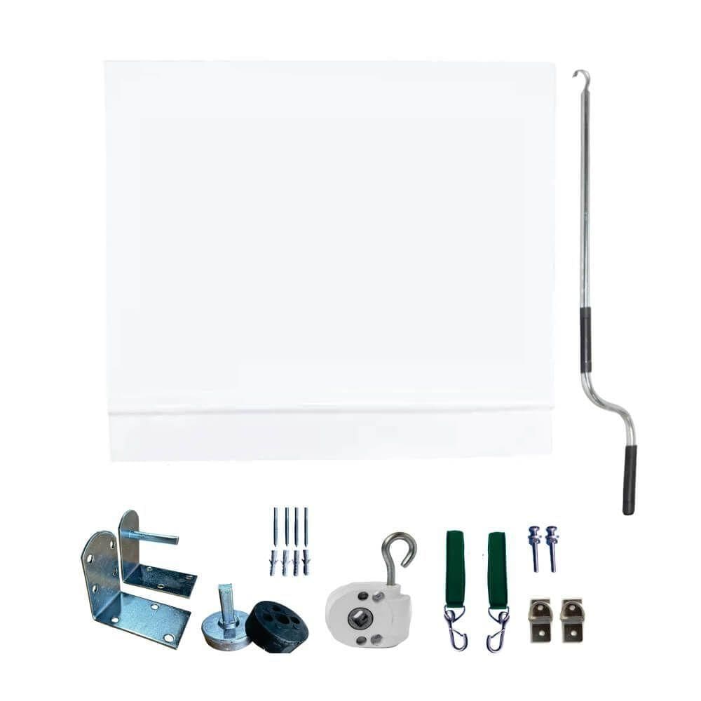 Toldo Cortina Branco - 3,00m X 1,60m - Kit Completo