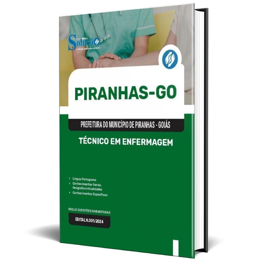 Apostila Prefeitura Piranhas Go 2024 - Técnico Em Enfermagem