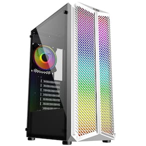 Gabinete Gamer Haven ATX Lateral Vidro Frontal RGB OEX GH300 Branco