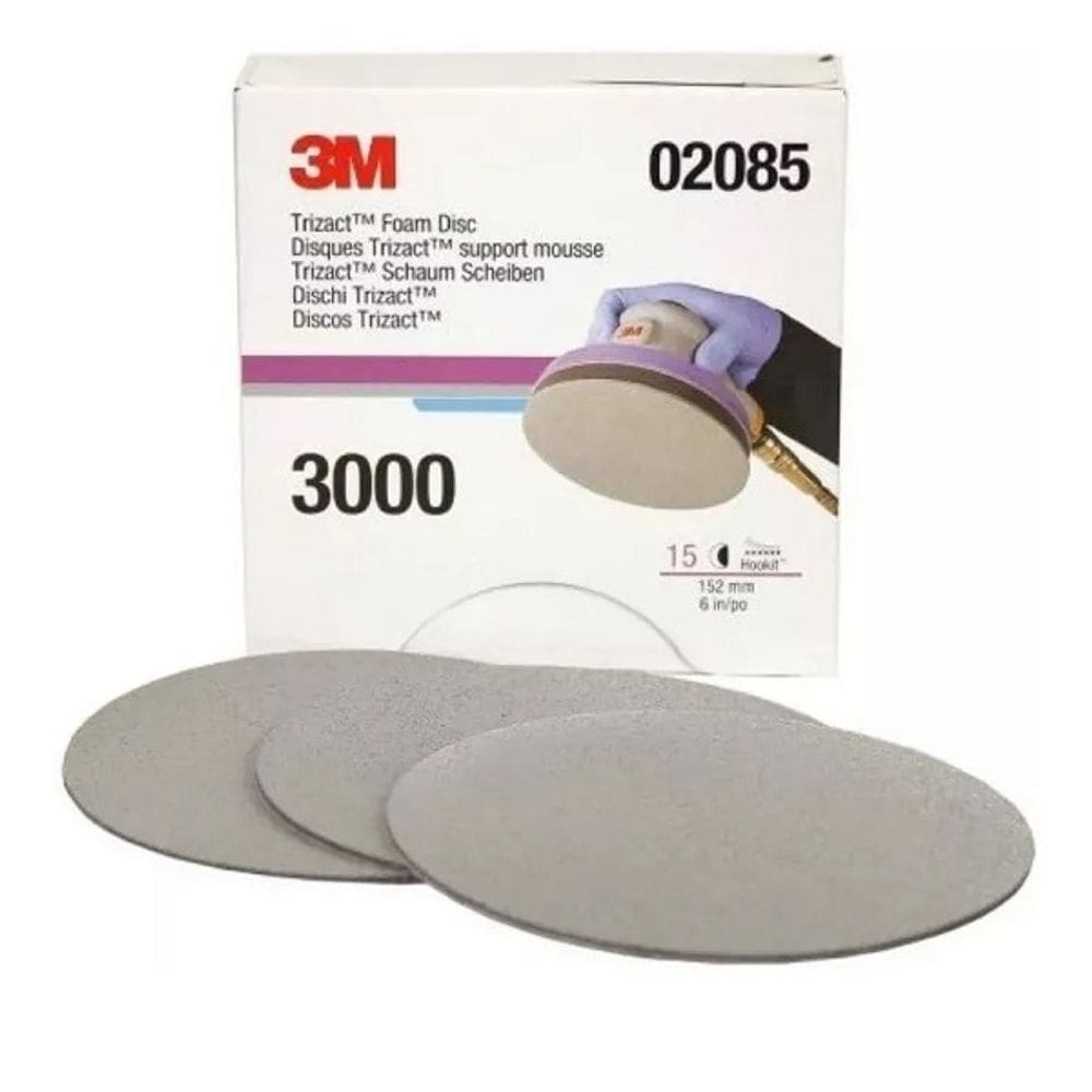 Disco Lixa Trizact P3000 152MM Polimento 3M Unidade