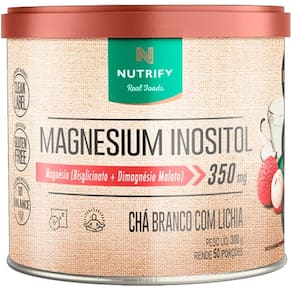 Magnésio Inositol Nutrify Magnesium Inositol 300G Chá Branco