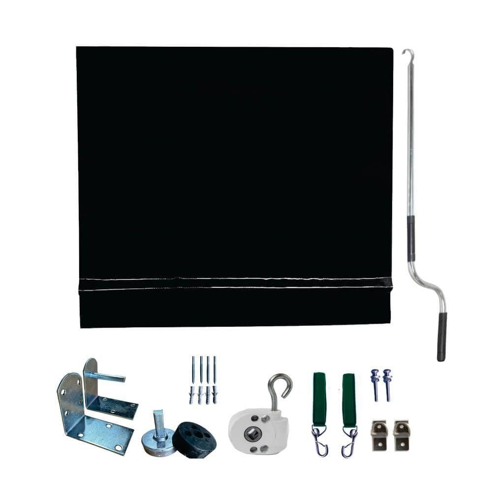 Toldo Cortina Preto - 3,00m X 1,90m - Kit Completo