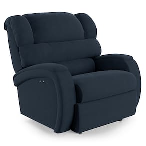 Poltrona do Papai Reclinável Napoli Power Touch Massagem PU Azul FH1 - D`Rossi