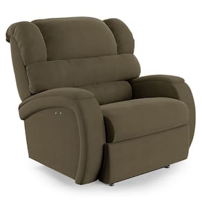 Poltrona do Papai Reclinável Napoli Power Touch Massagem Veludo Capuccino FH1 - D`Rossi