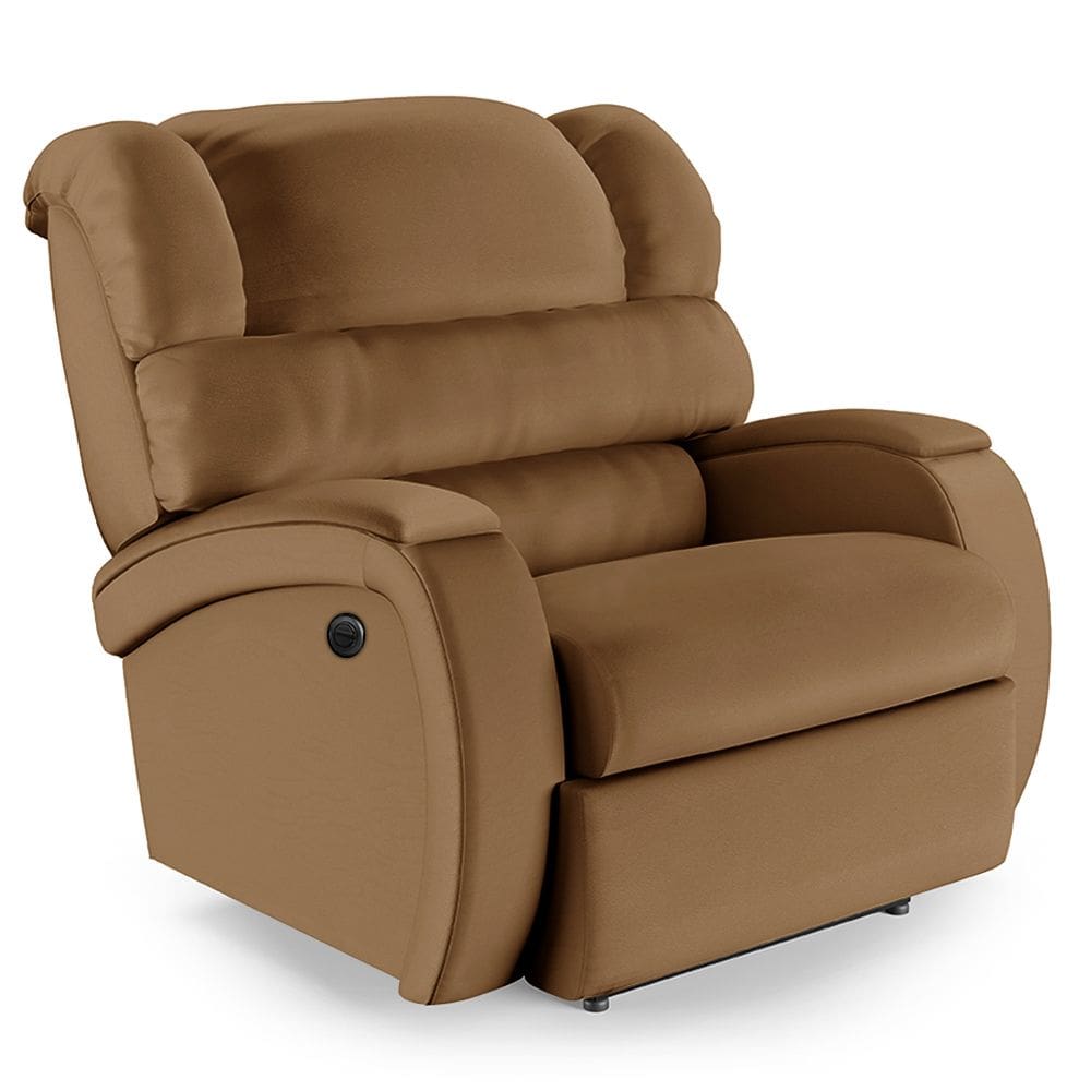 Poltrona do Papai Reclinável Napoli Power Elétrica Massagem PU Caramelo FH1 - D`Rossi