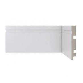 Kit com 20 Barras Rodapé Scandian 15mmx10cm Metro Linear 6,75m Branco