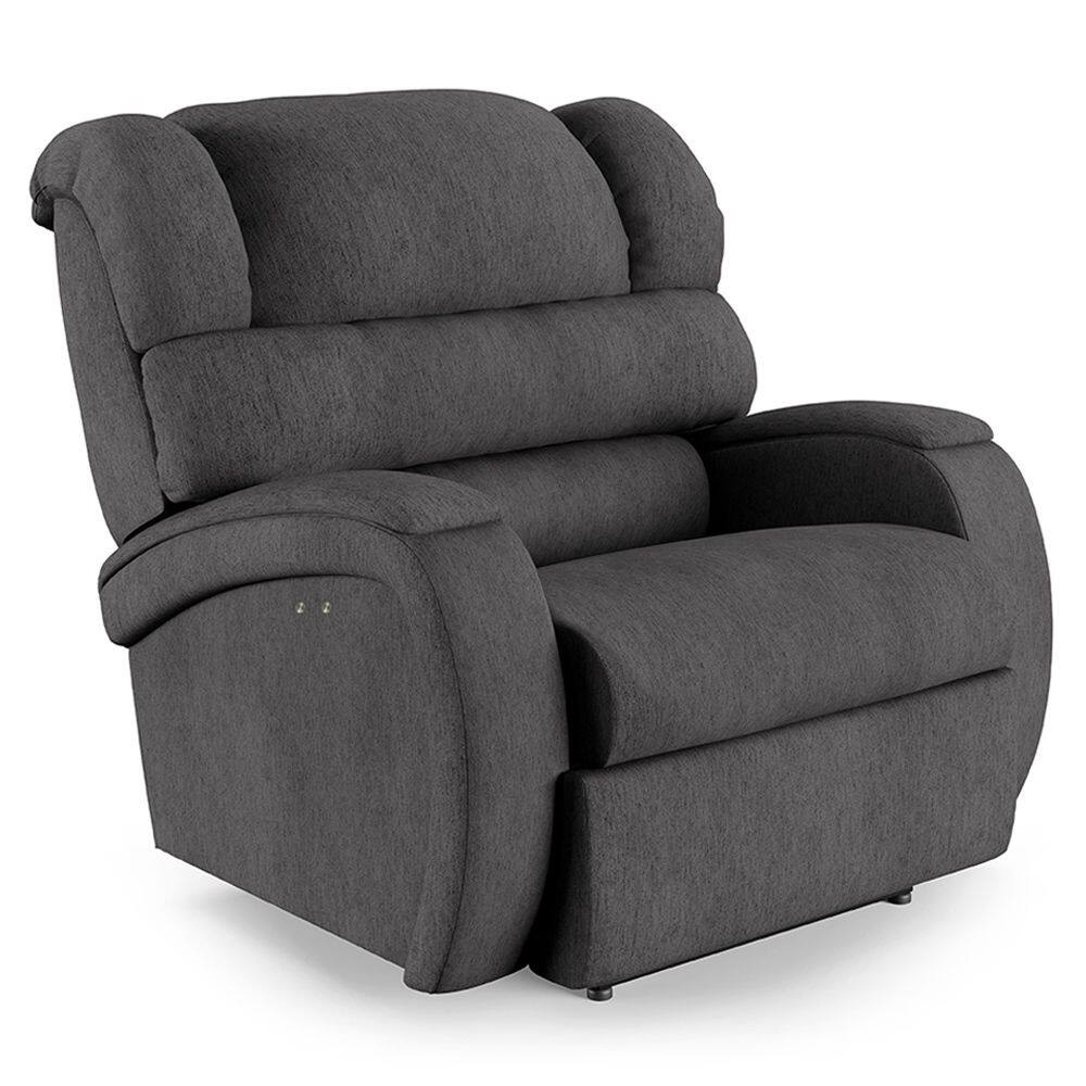 Poltrona do Papai Reclinável Napoli Power Touch Massagem Linho Grafite FH1 - D`Rossi
