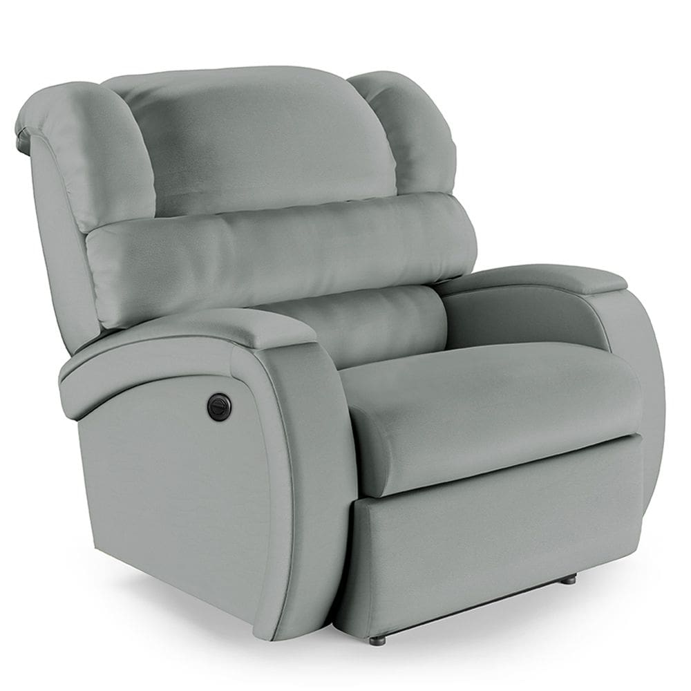 Poltrona do Papai Reclinável Napoli Power Elétrica Massagem PU Cinza FH1 - D`Rossi