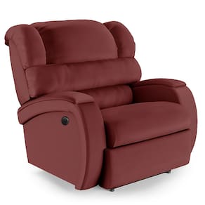 Poltrona do Papai Reclinável Napoli Power Elétrica Massagem PU Vermelho FH1 - D`Rossi