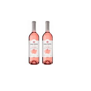 Kit Vinho Casa Perini Solidário Rosé Seco 750ml 2 unidades