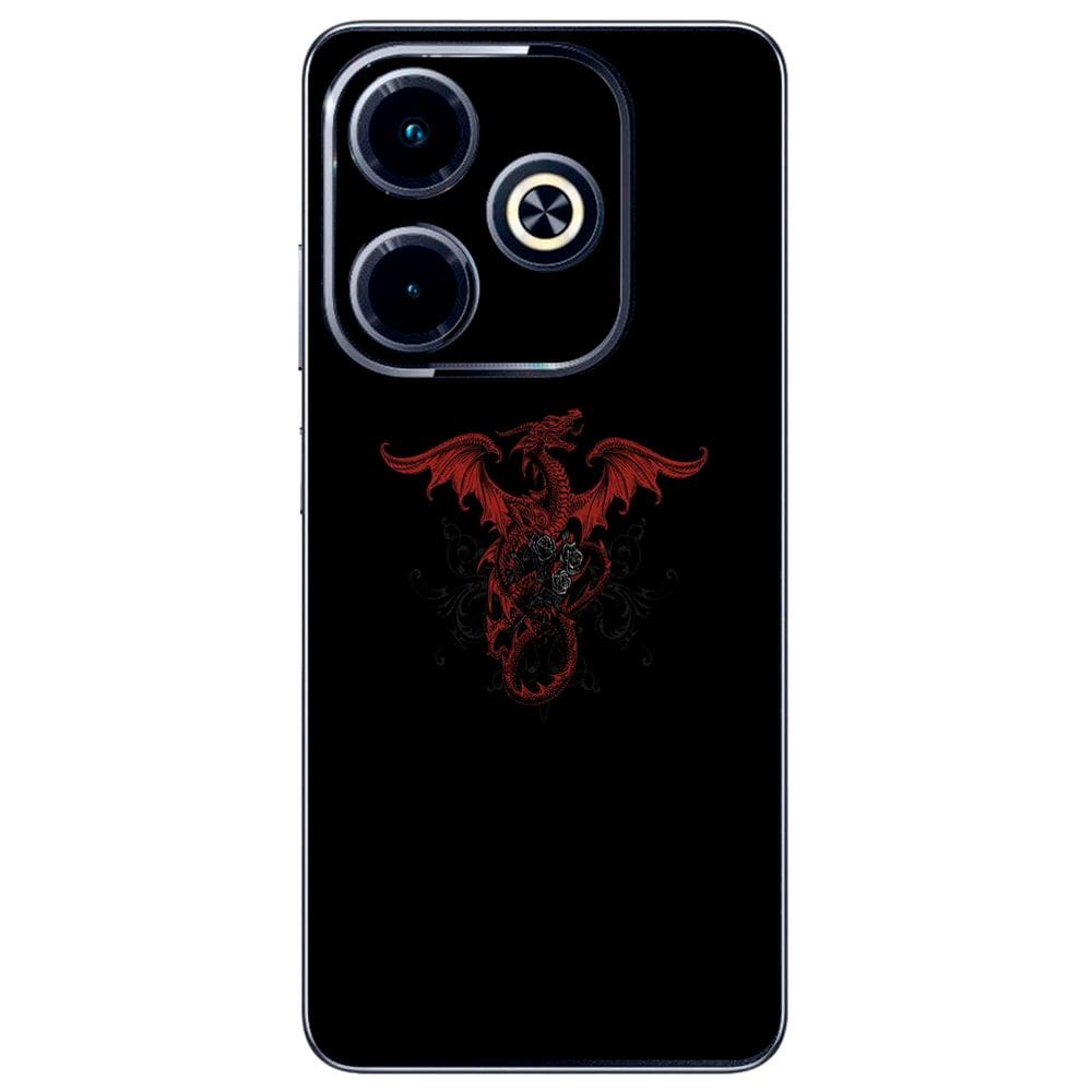 Capa Adesivo Skin255 Verso Para Infinix Hot 40i