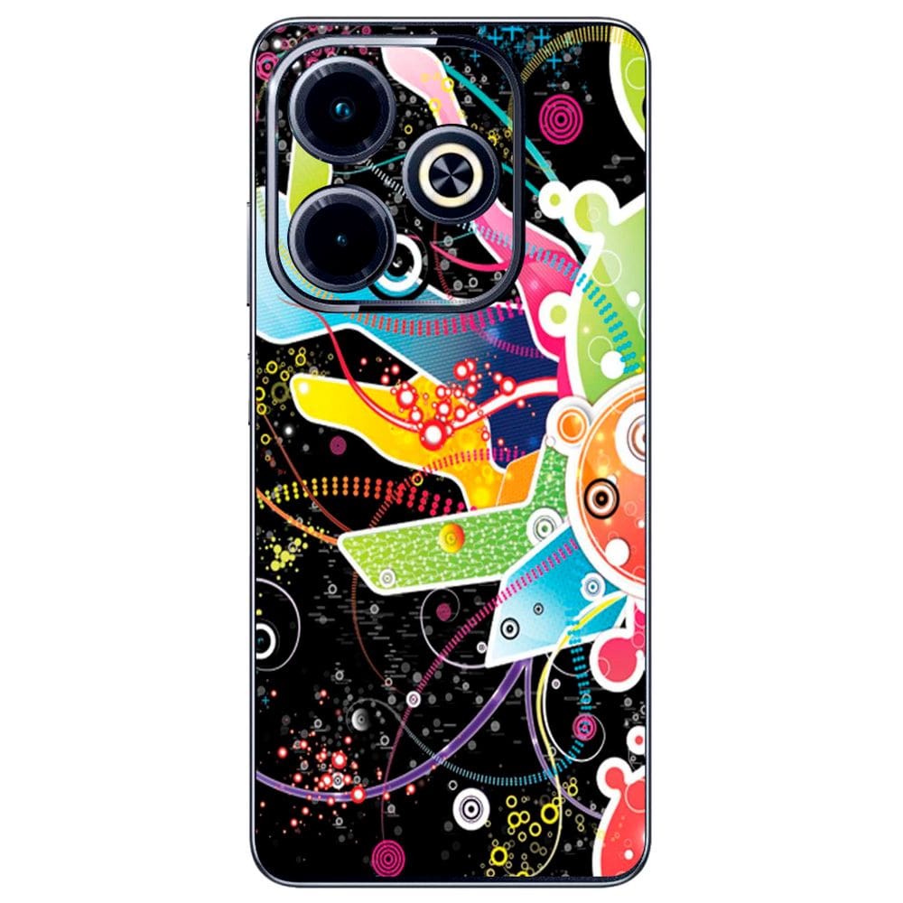 Capa Adesivo Skin058 Verso Para Infinix Hot 40i