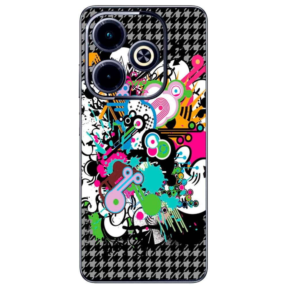 Capa Adesivo Skin022 Verso Para Infinix Hot 40i