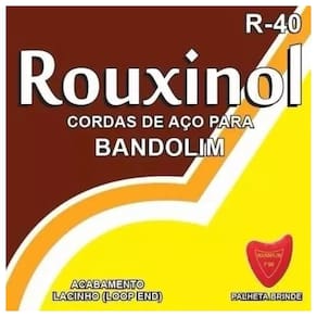 Encordoamento Para Bandolim Aço Rouxinol R-40 + Palheta