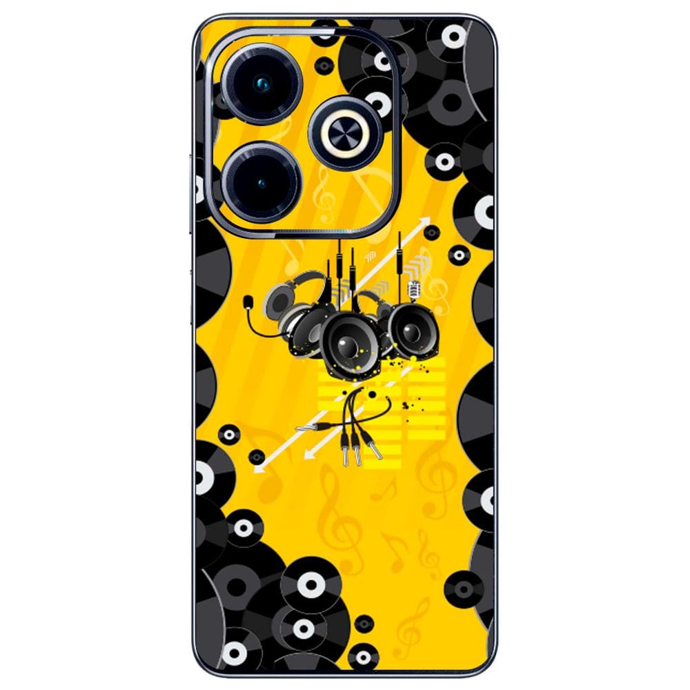 Capa Adesivo Skin354 Verso Para Infinix Hot 40i
