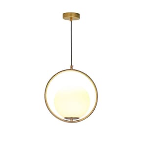 Dinamica Pendente Dcd02007 35cm 1lamp E27 Vidro Branco