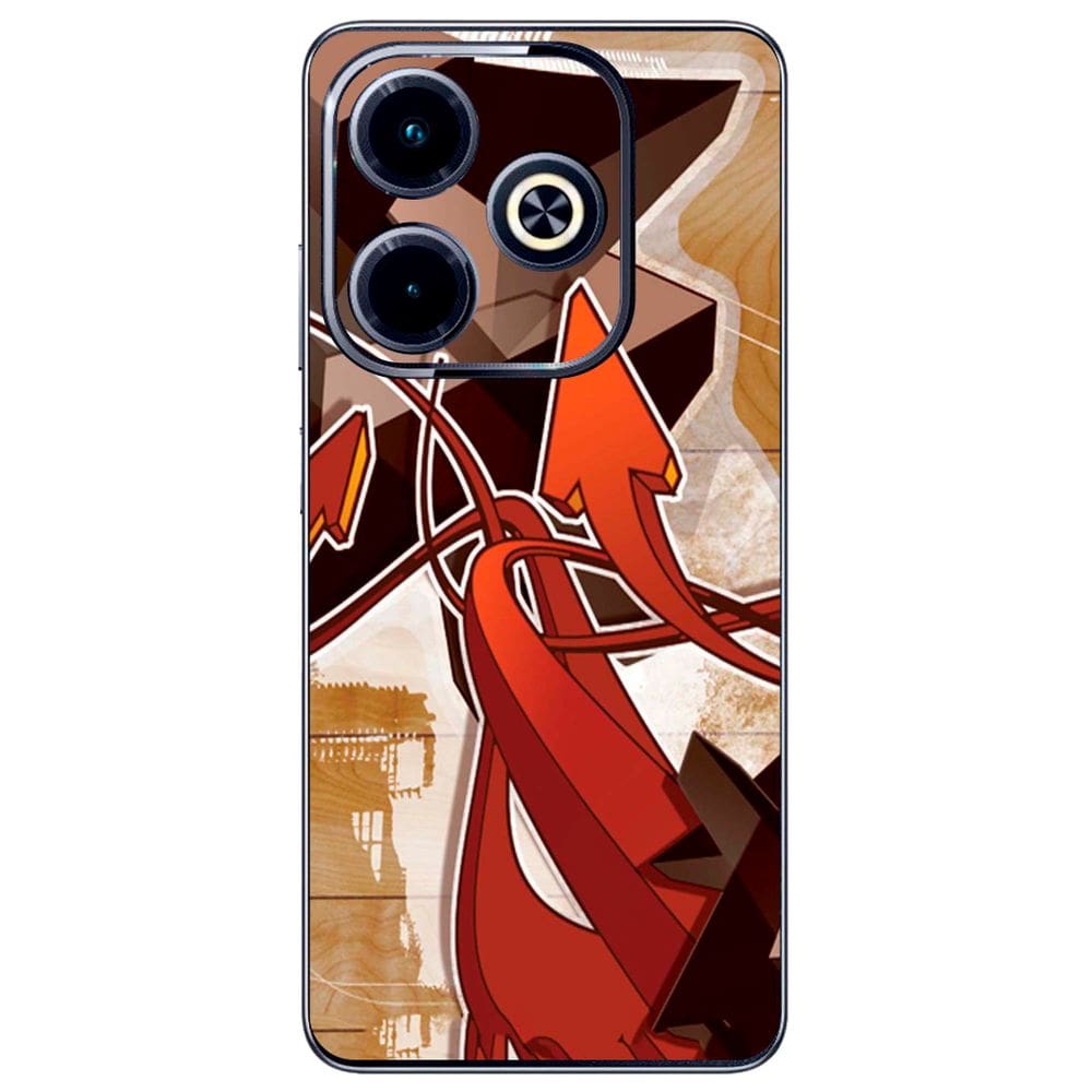 Capa Adesivo Skin071 Verso Para Infinix Hot 40i