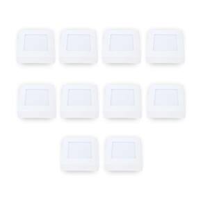 Painel Led Avant Quadrado Sobrepor 6W 6500k Branco 10 Und