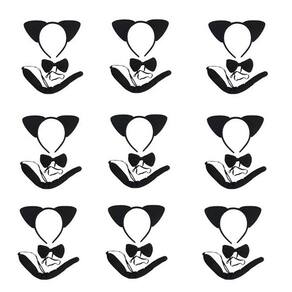12 Kits Diabinha Chifre + Gravata + Rabinho Carnaval Fantasia Halloween Preto