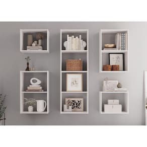 kit de 10 Nichos Romana Branco