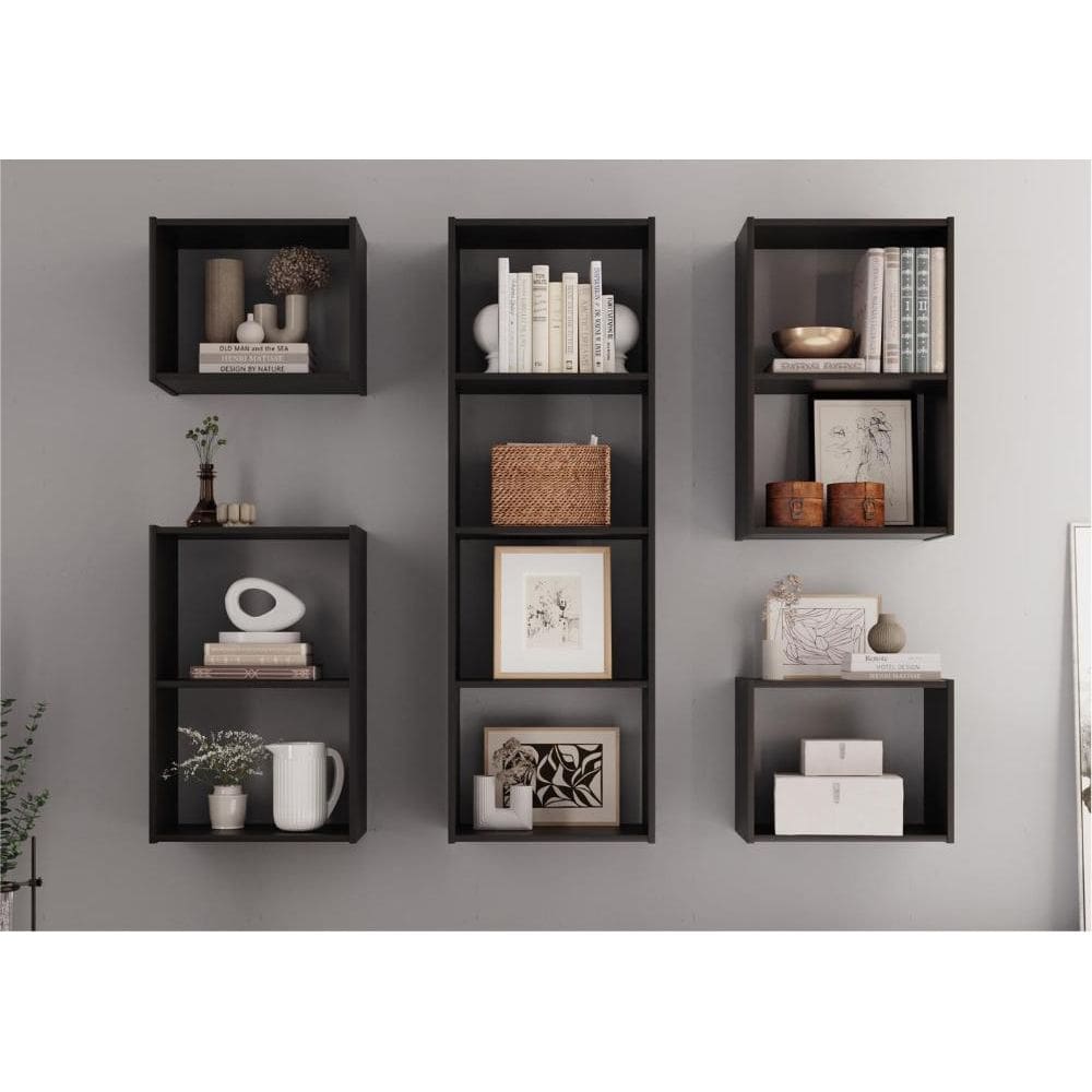 kit de 10 Nichos Romana Preto Onix