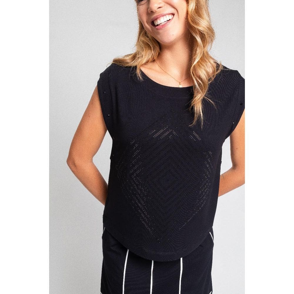 Blusa com brilho losango Virou Moda