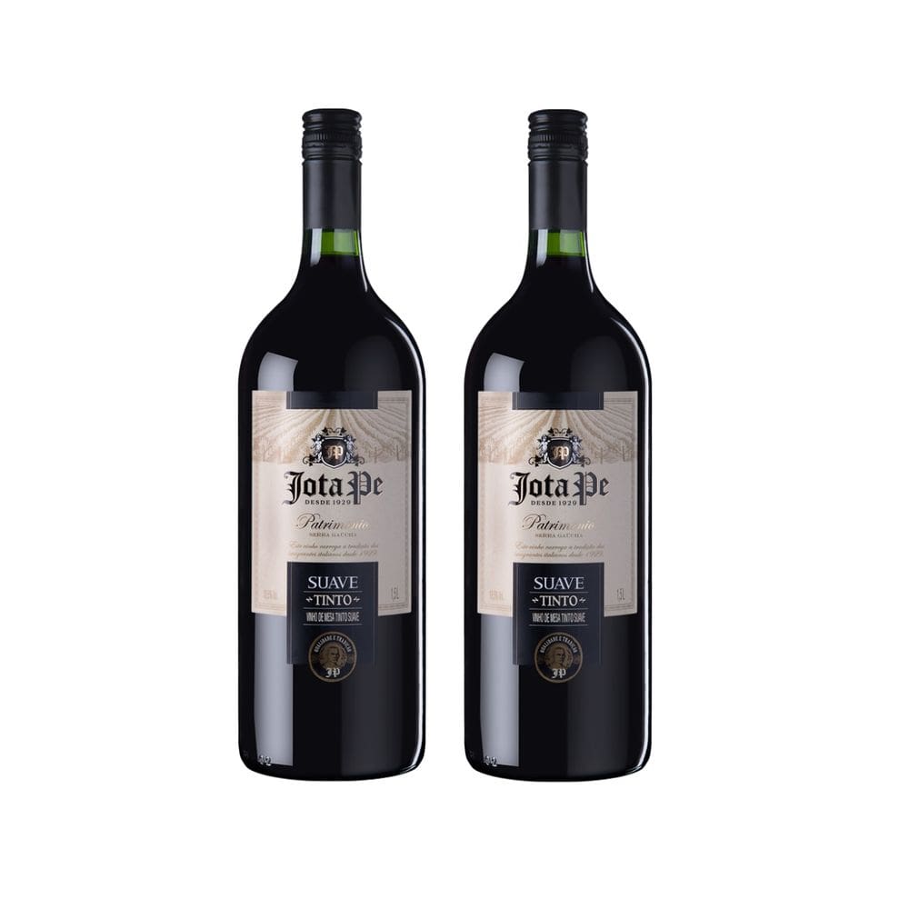 Kit Vinho Jota Pe Tinto Suave Casa Perini 1,5L 2 unidades